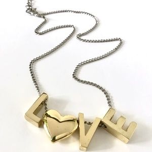 BCBGeneration Gold-Tone LOVE Necklace